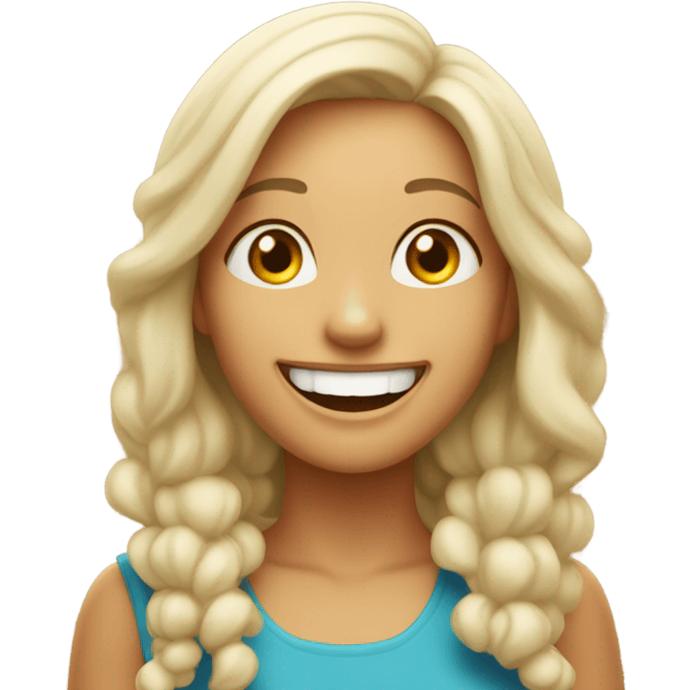 Woman smilling emoji