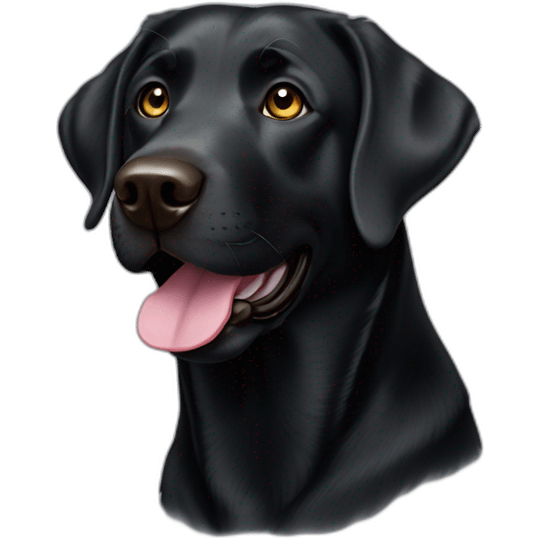 black labrador who is 5 years old emoji