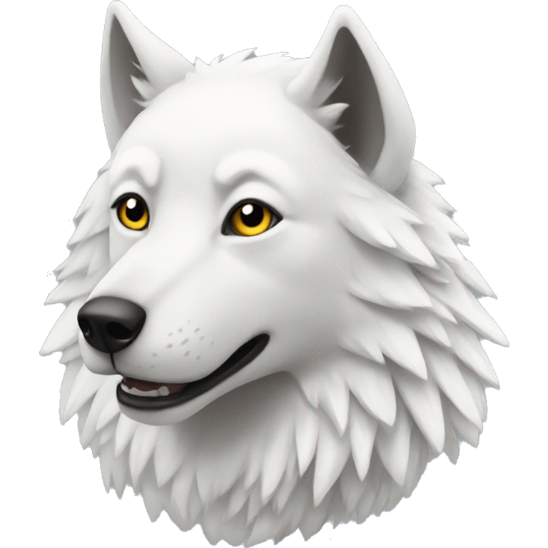 White winged wolf emoji