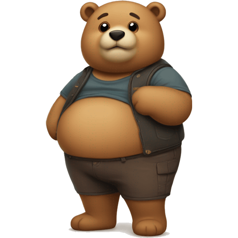 chubby  with a bellybear emoji