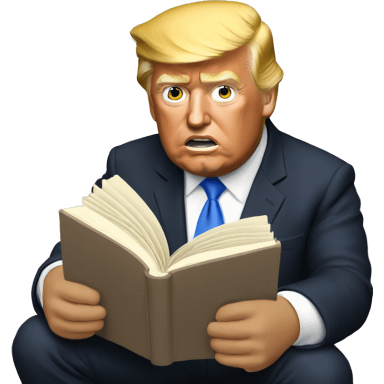 Donald trump read book emoji