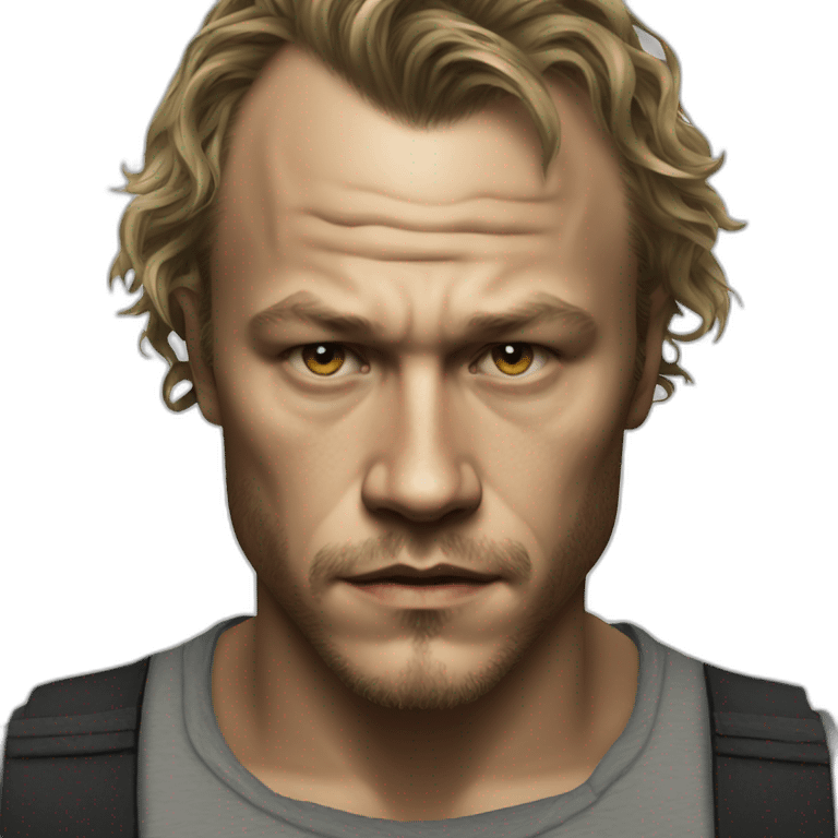 actor heath ledger serious emoji