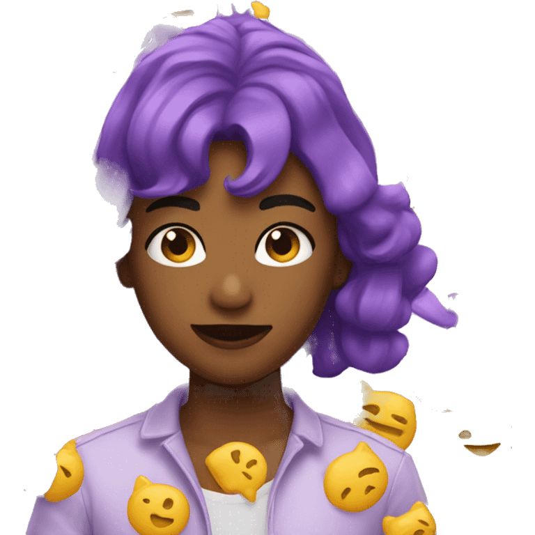 💜🥰 emoji