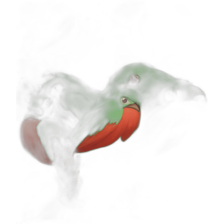 Green and red bird facepalm emoji