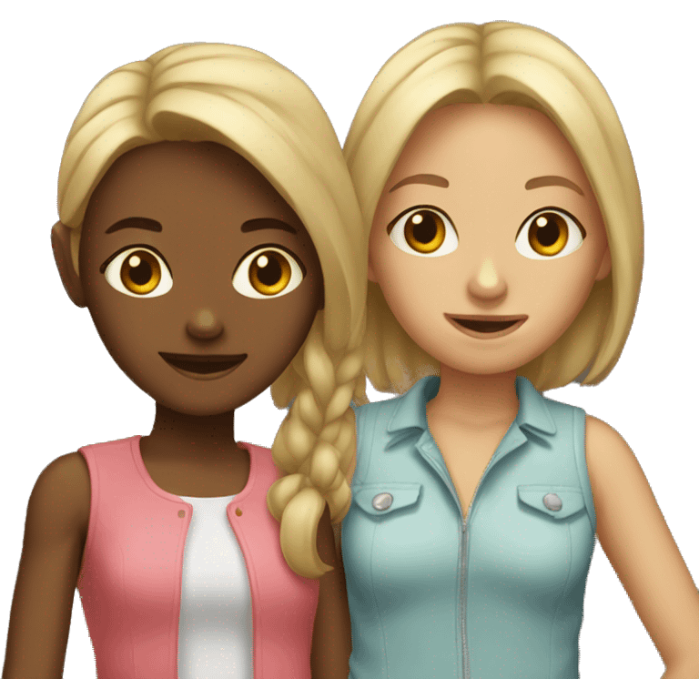 two girls  emoji