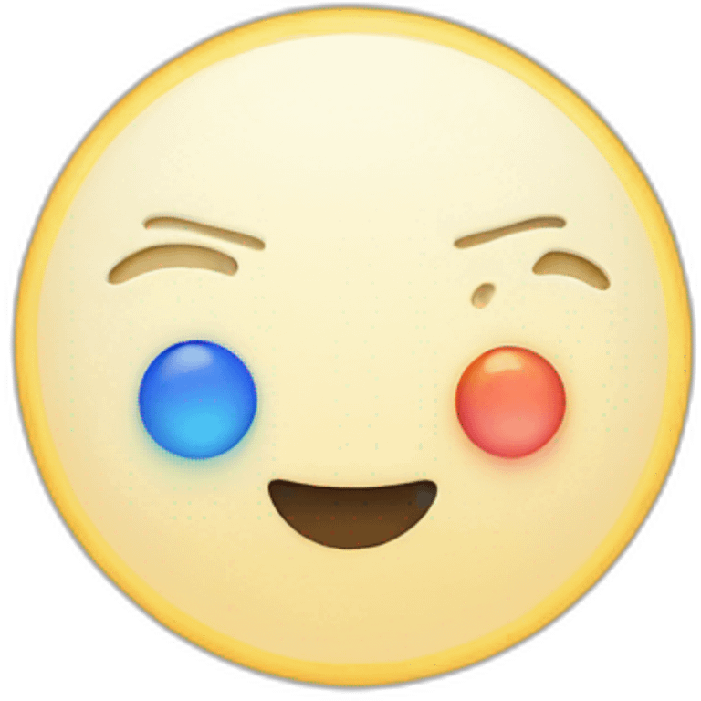 moon with a colorful rings emoji