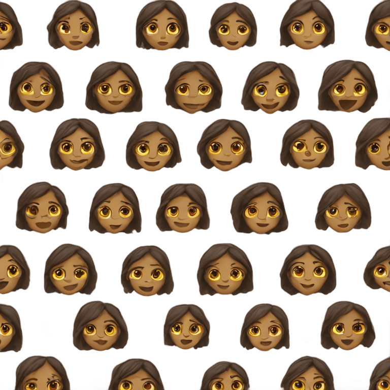 Brown girls running emoji