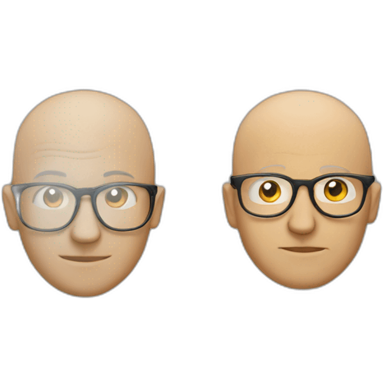 bald detectiv glasses emoji