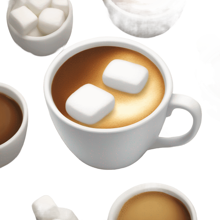 Coffee with marshmallows emoji