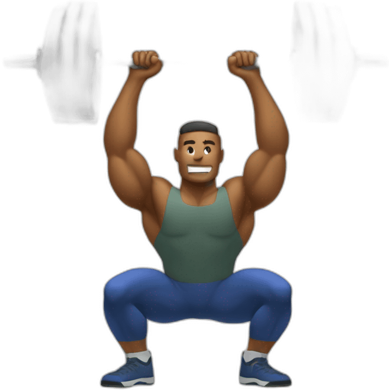 barbell military press emoji