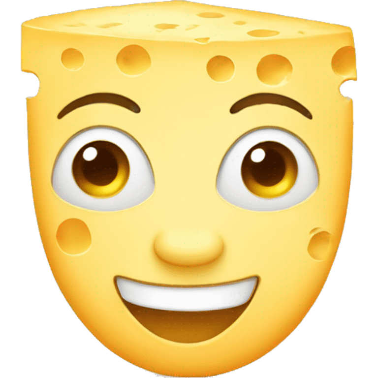 French cheese face emoji