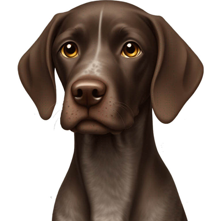 Brown German short haired pointer  emoji