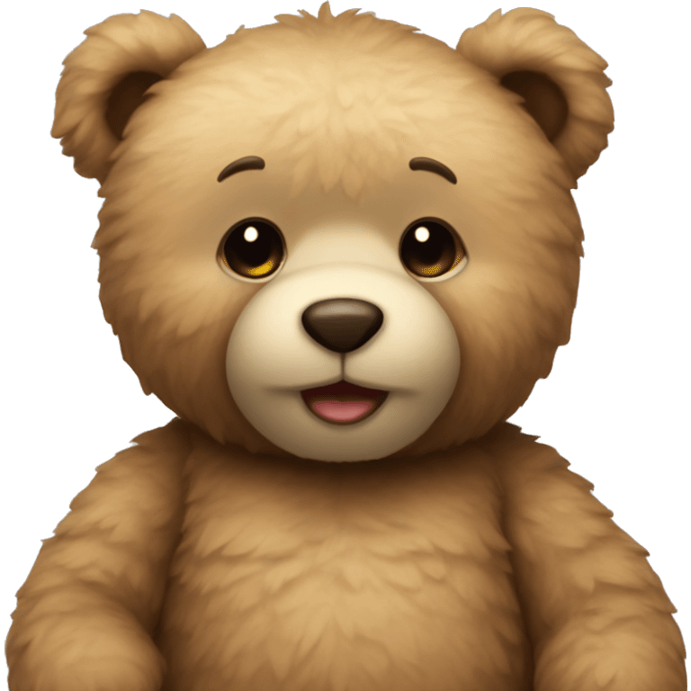 Teddy bear in love emoji