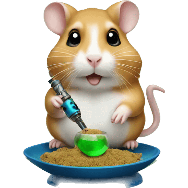 hamster with arab shisha emoji