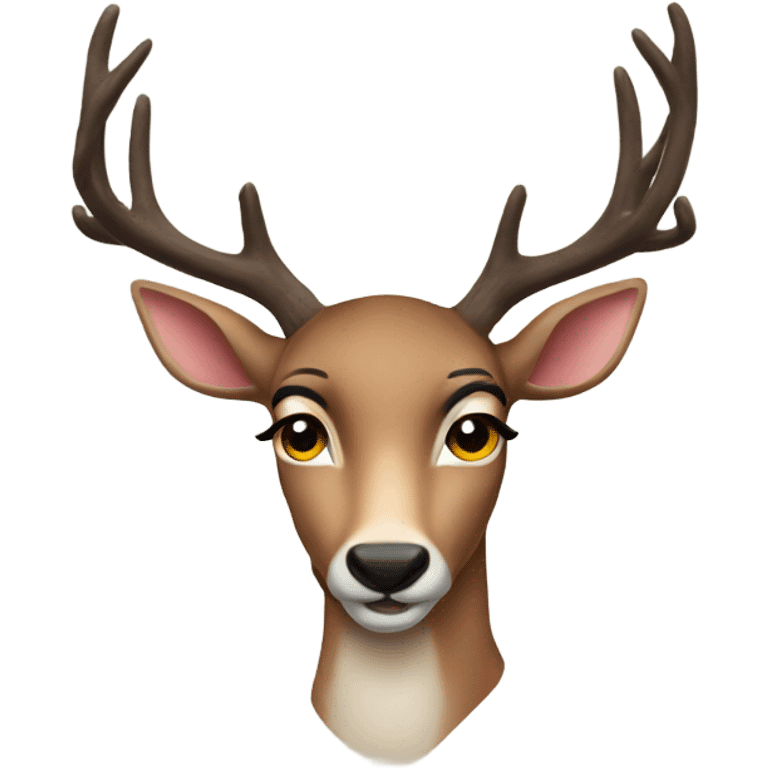 megan fox as a deer emoji