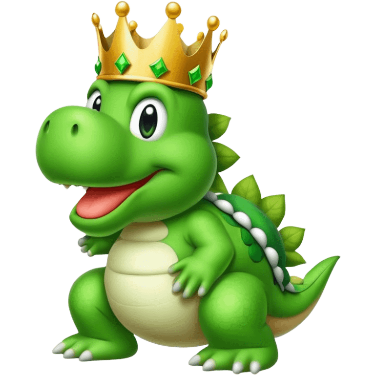 Big Yoshi with a crown emoji