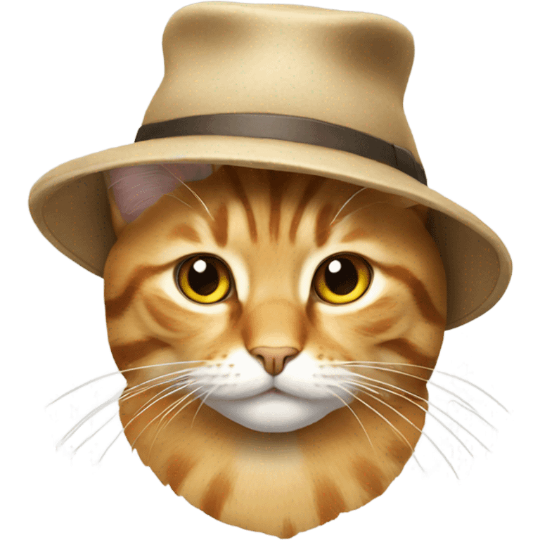 Cat wearing hat  emoji