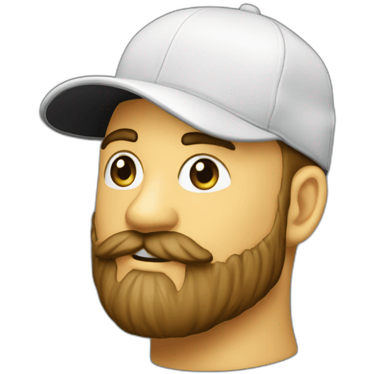 Funnel marketer man beard snapback  emoji