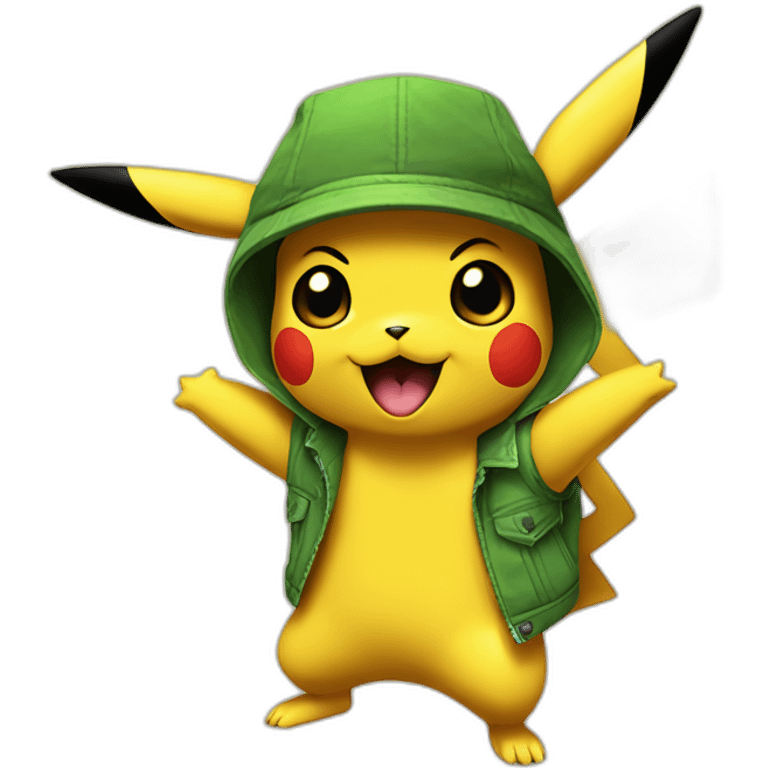 pikachu dancing reggae soundsystem emoji