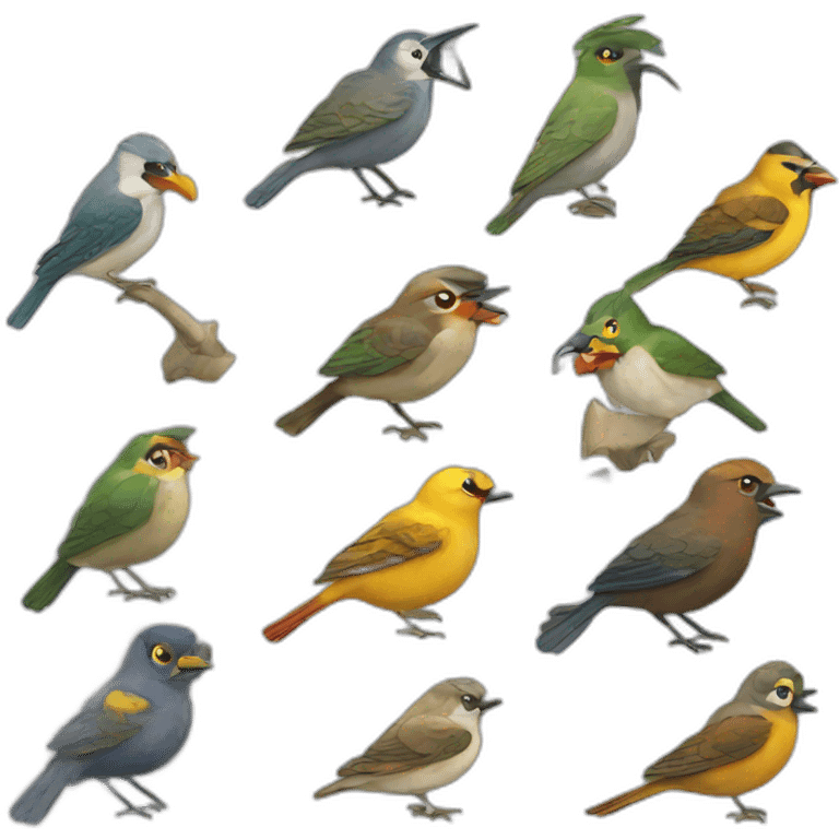 Oiseaux de terreur emoji