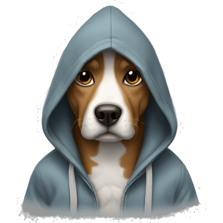 Dog with a hoodie  emoji