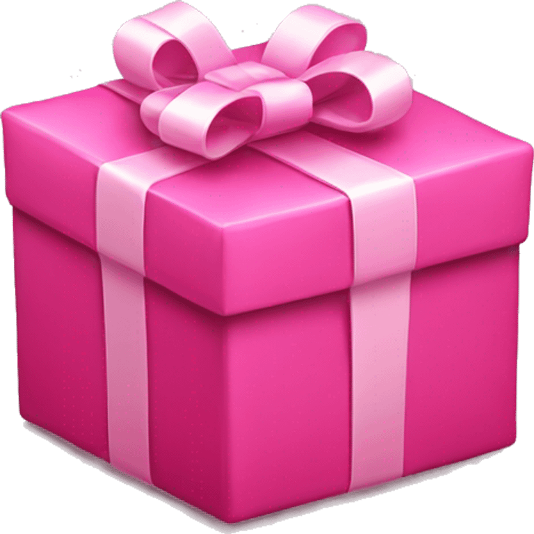 Pink present emoji