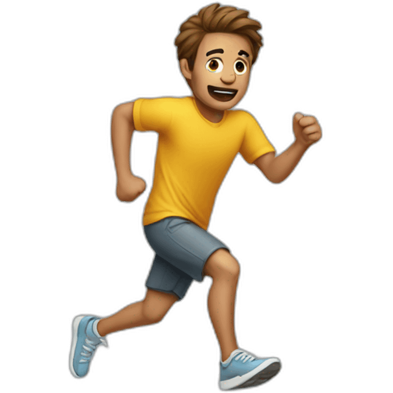 guy who run away emoji