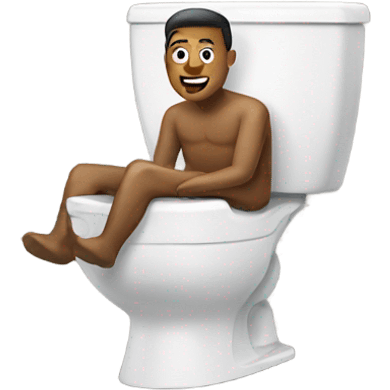 Man on toilet emoji