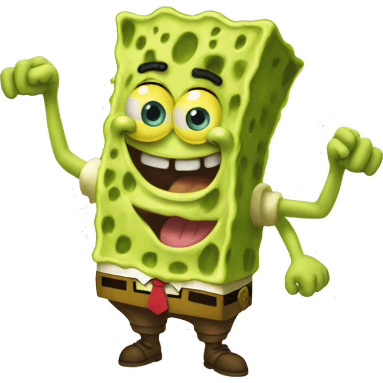 spongebob as shrek emoji