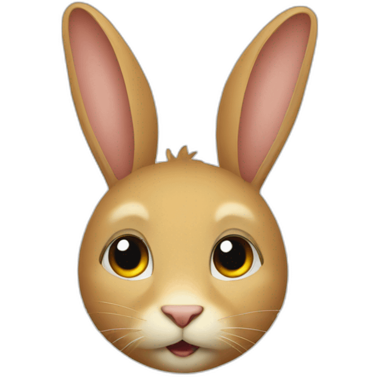 Lapin sur chat  emoji