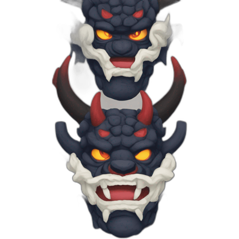 oni darkness dragon japanese mask angry emoji