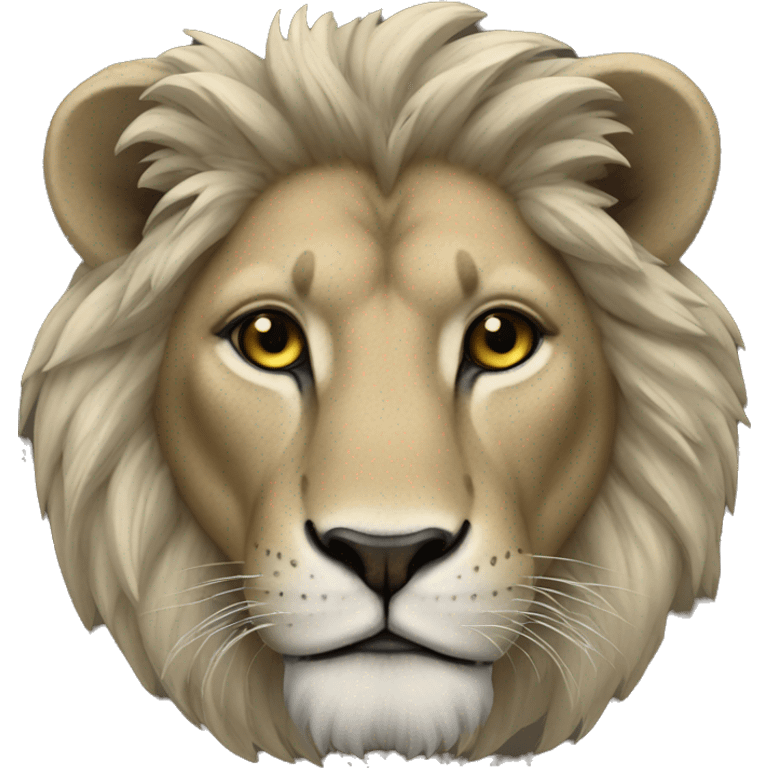 Lion noir emoji