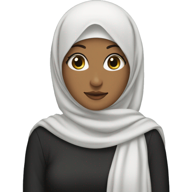 hijabi in abaya emoji