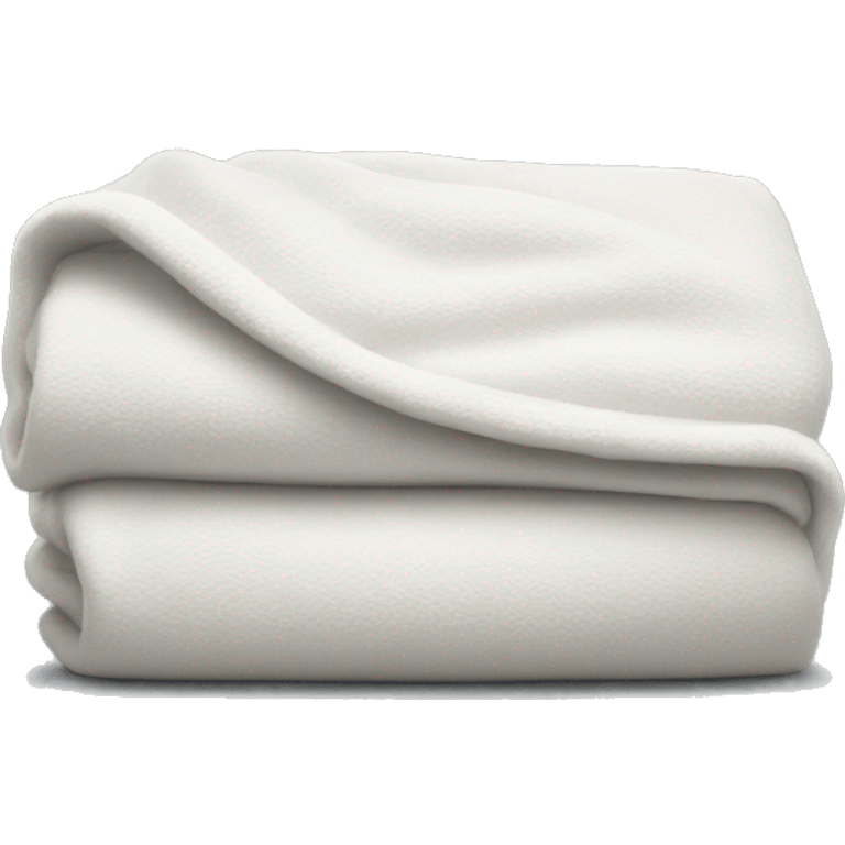 White blanket folded  emoji