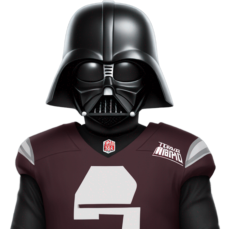 Darth Vader with a Johnny manziel Texas a&m jersey emoji