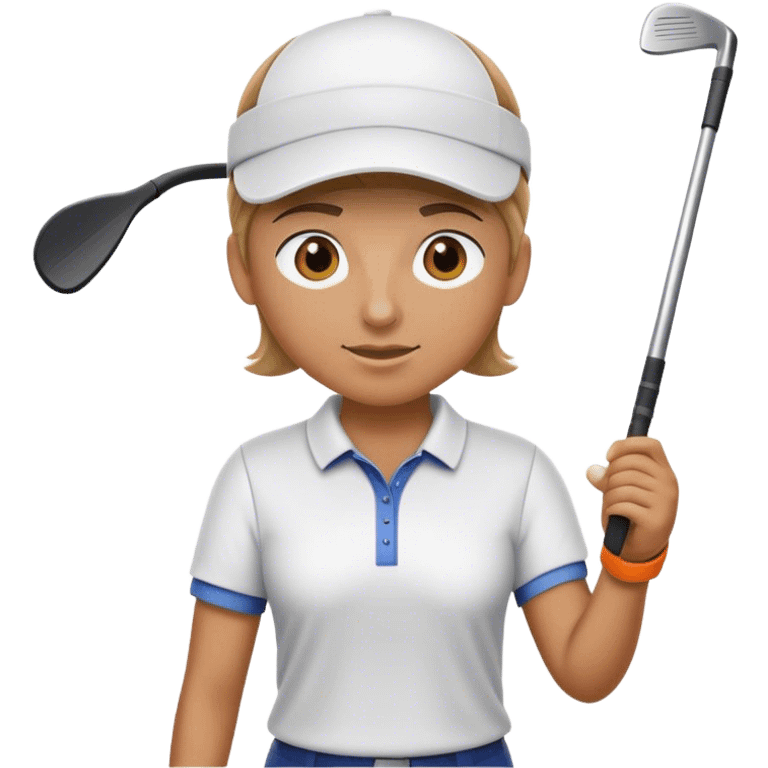 Golf with club emoji