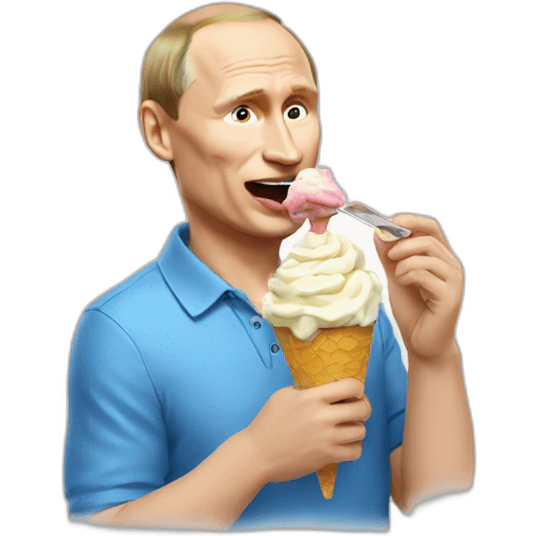 Putin eating ice cream  emoji