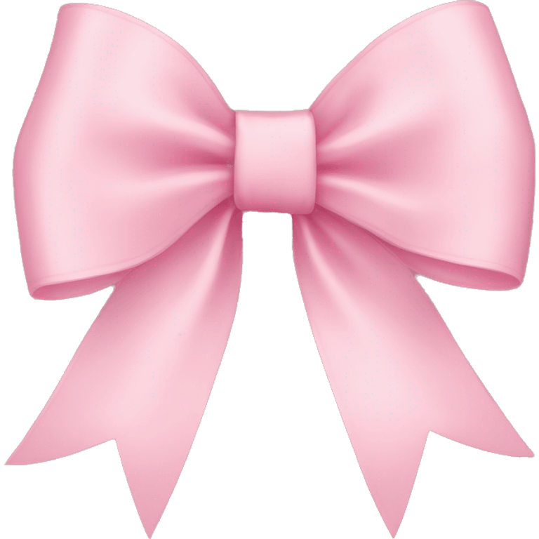 light pink ribbon bow emoji