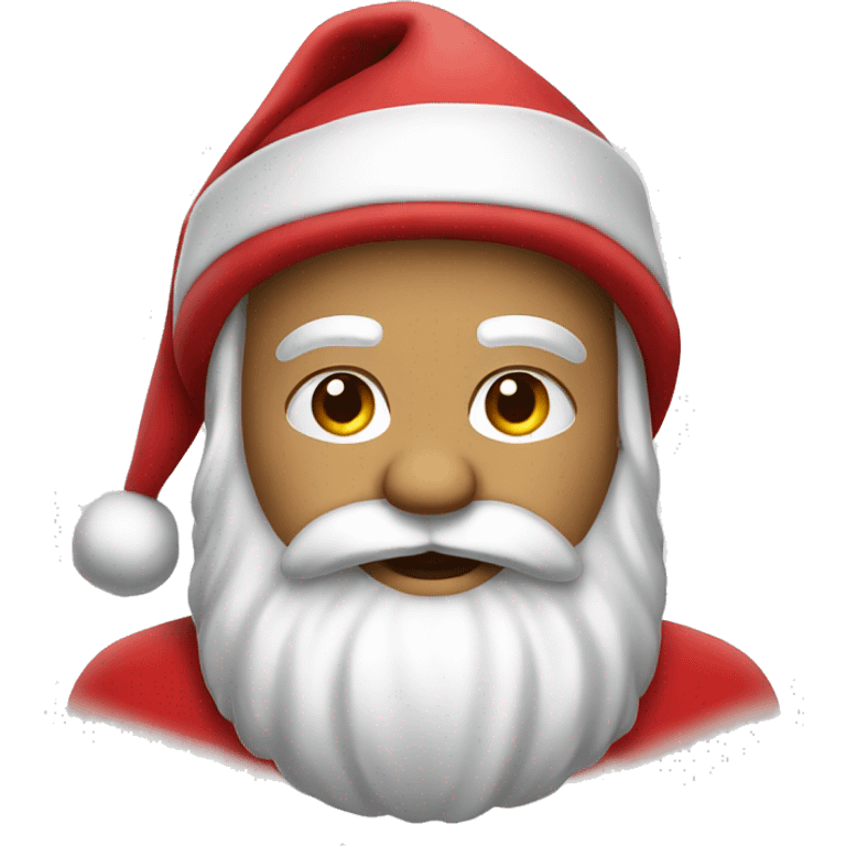 Santa claus whit a bow emoji