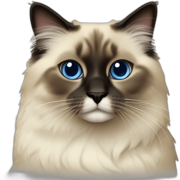 seal mitted ragdoll cat emoji