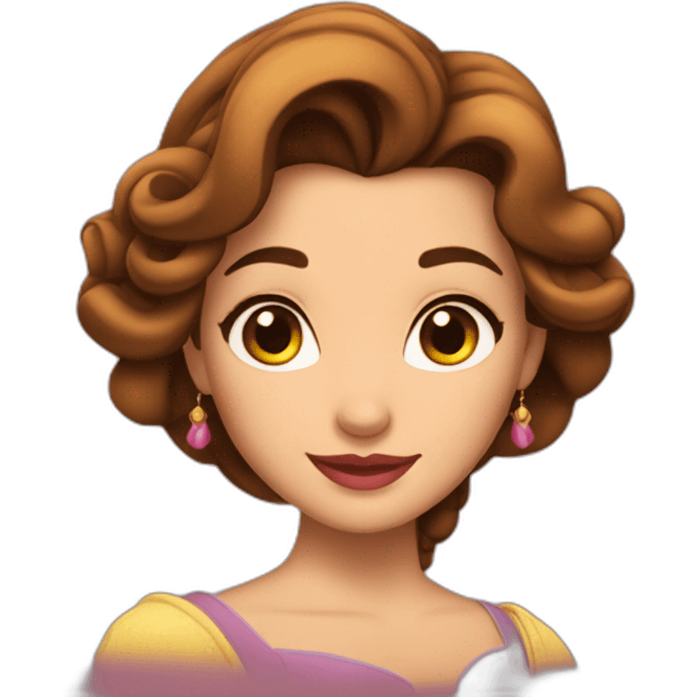 belle from beauty and the beast  emoji