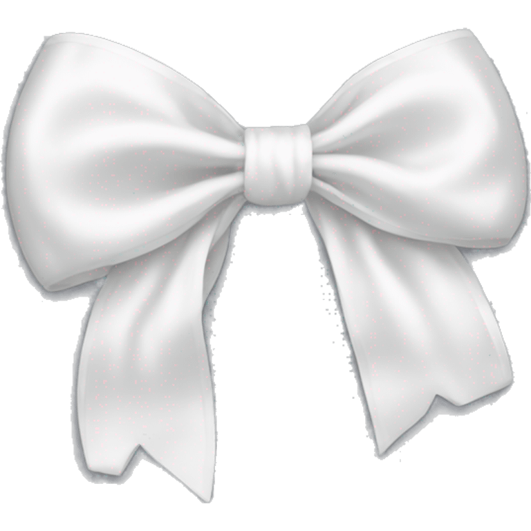 white satin bow emoji