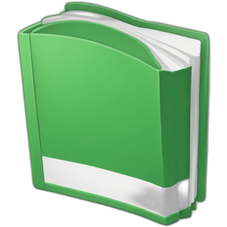 green #A8E063 book with sticker with white outline emoji