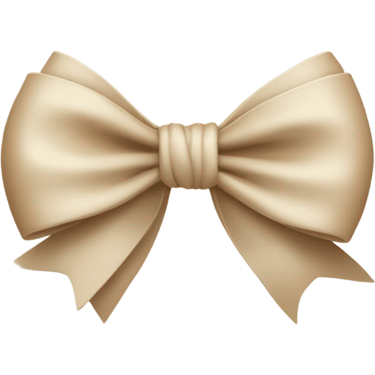 beige bow  emoji