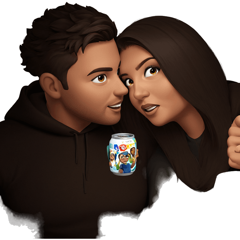 friends enjoying a drink together emoji