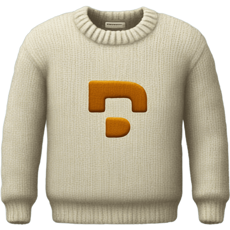 Sweater with a D1 in a square emoji