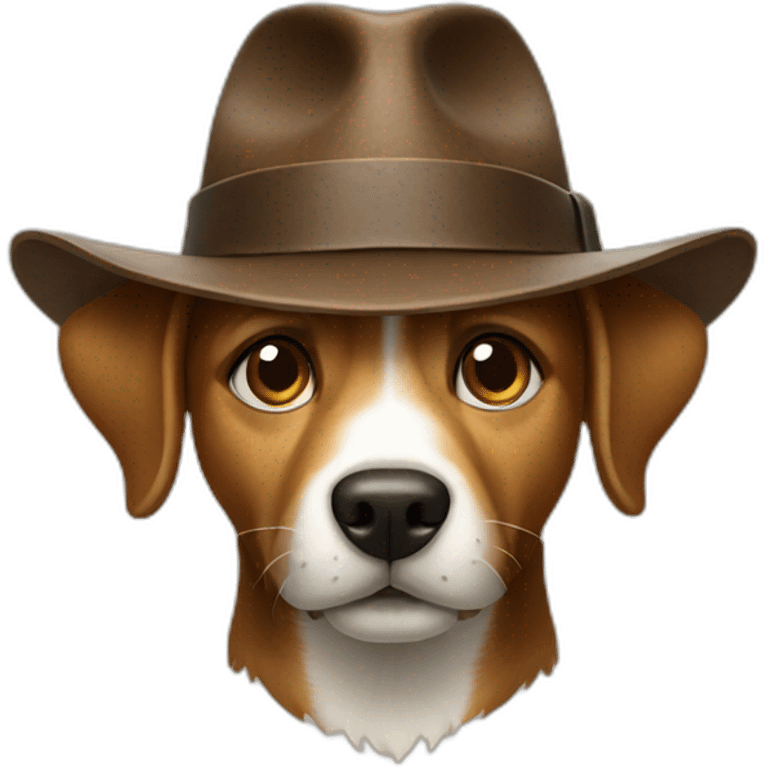 indiana jones dog emoji