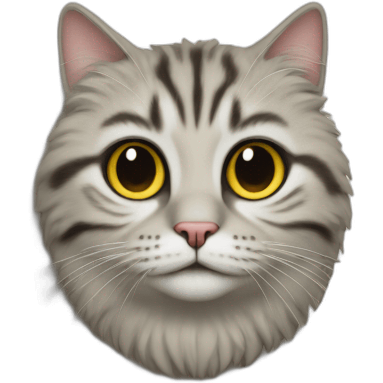 Chat sur chenille emoji