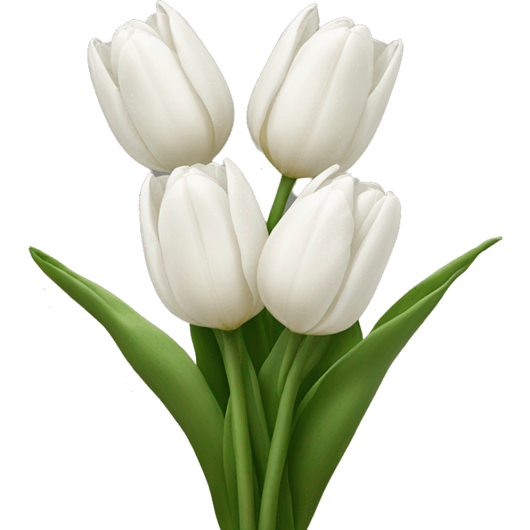 White tulips  emoji