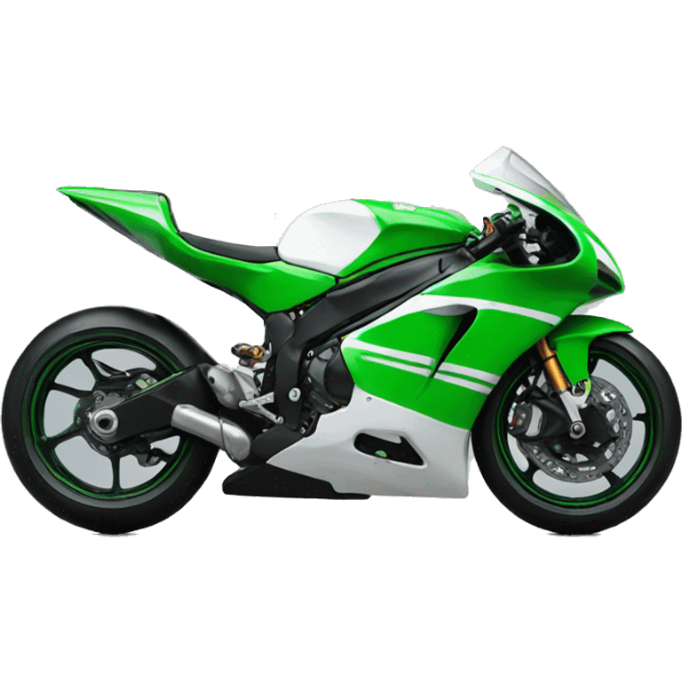 green r1 racer emoji